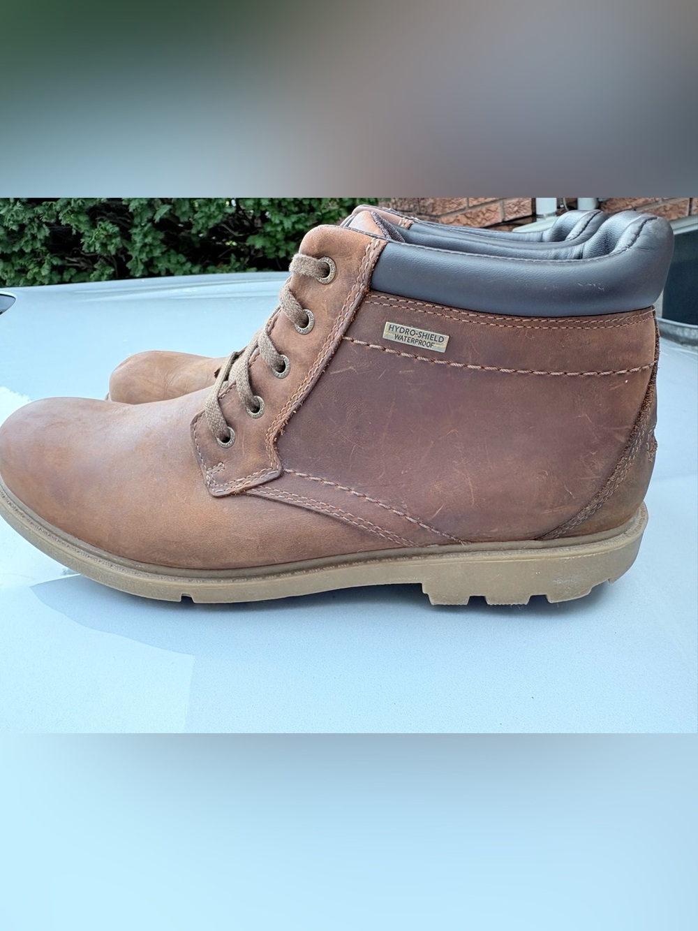 Rockport Men's Rugged Bucks Waterproof Brown Boot SZ 10